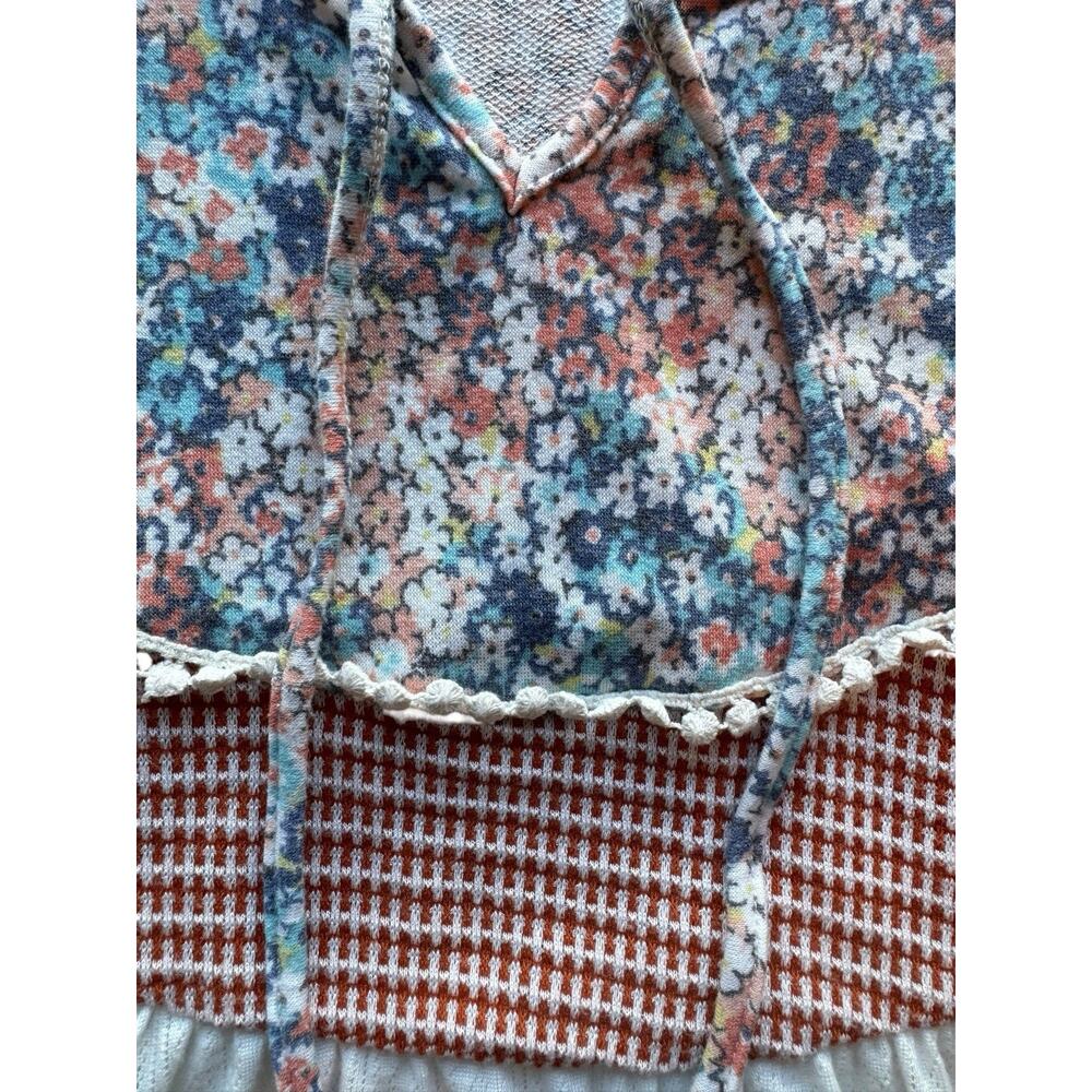 Sugarfox Sleeveless V-Neck Floral Tunic Top Multicolor XL K07 - Picture 4 of 5
